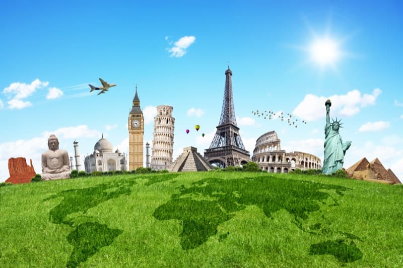 Landmarks from popular study destinations